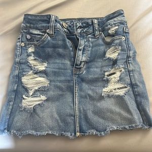 american eagle jean skirt